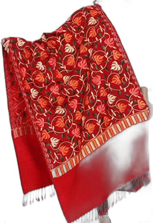 ACRYLIC Viscose Kashmiri Ari Embroidery Shawl -Size 28"x80" Inch100% Viscose Kashmiri Ari Embroidery Shawl -Size 28"x80" Inch-picture-18