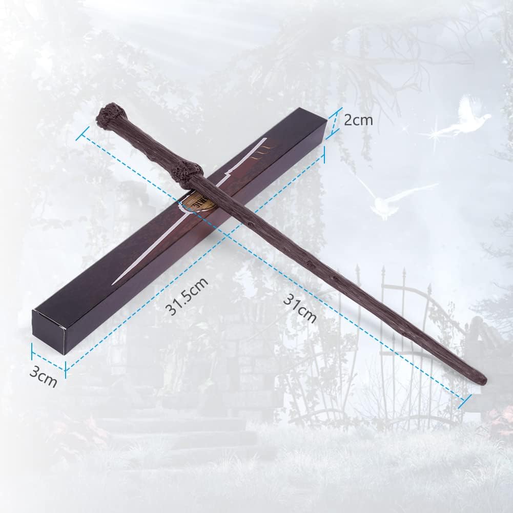 Aomig Magiczna różdżka różdżka kolekcjonerska Patronus 31 cm dla czarownicy magika prezent dla dzieci