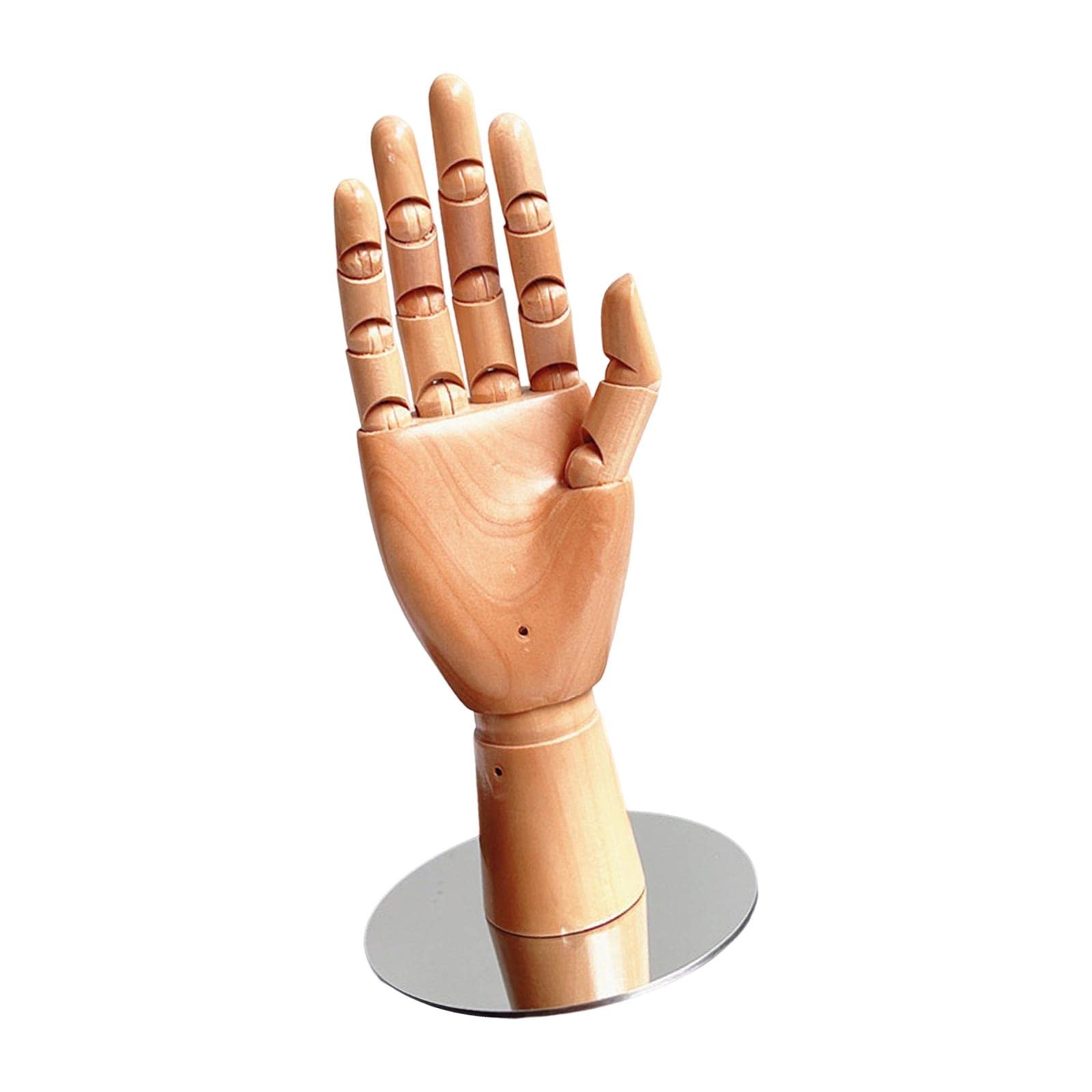 Nishiyuenyi 10-Inch Right-Handed Wooden Model for Photography and Drawing, Wood Color