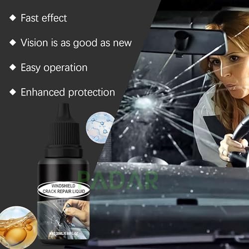 Image of Modern Windshield Repair Kit for Car - Glass Crack Repair Liquid Resin Tool Set for Chips, Star Cracks & Scratches, Auto Windscreen & Car Window Glass Quick DIY Fix (20ml) (3)