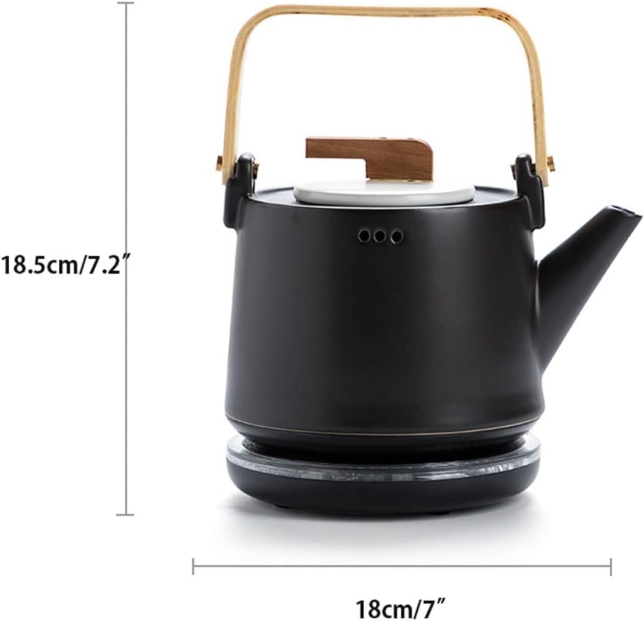 Electric Water Kettle Ceramic Electric Kettle 800Ml Fast Boil Water Kettle Creative Quiet Boil Kettle Traditional Electric Kettle for Home Kitchen Electric Tea Kettle,Orange
