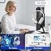 KDD Headset Stand for Monitor - Adjustable Headphone Holder with 360 Degree Rotation - Headphone Hanger for Desk - Sturdy and Space-Saving Design Cubical Accessories for Work