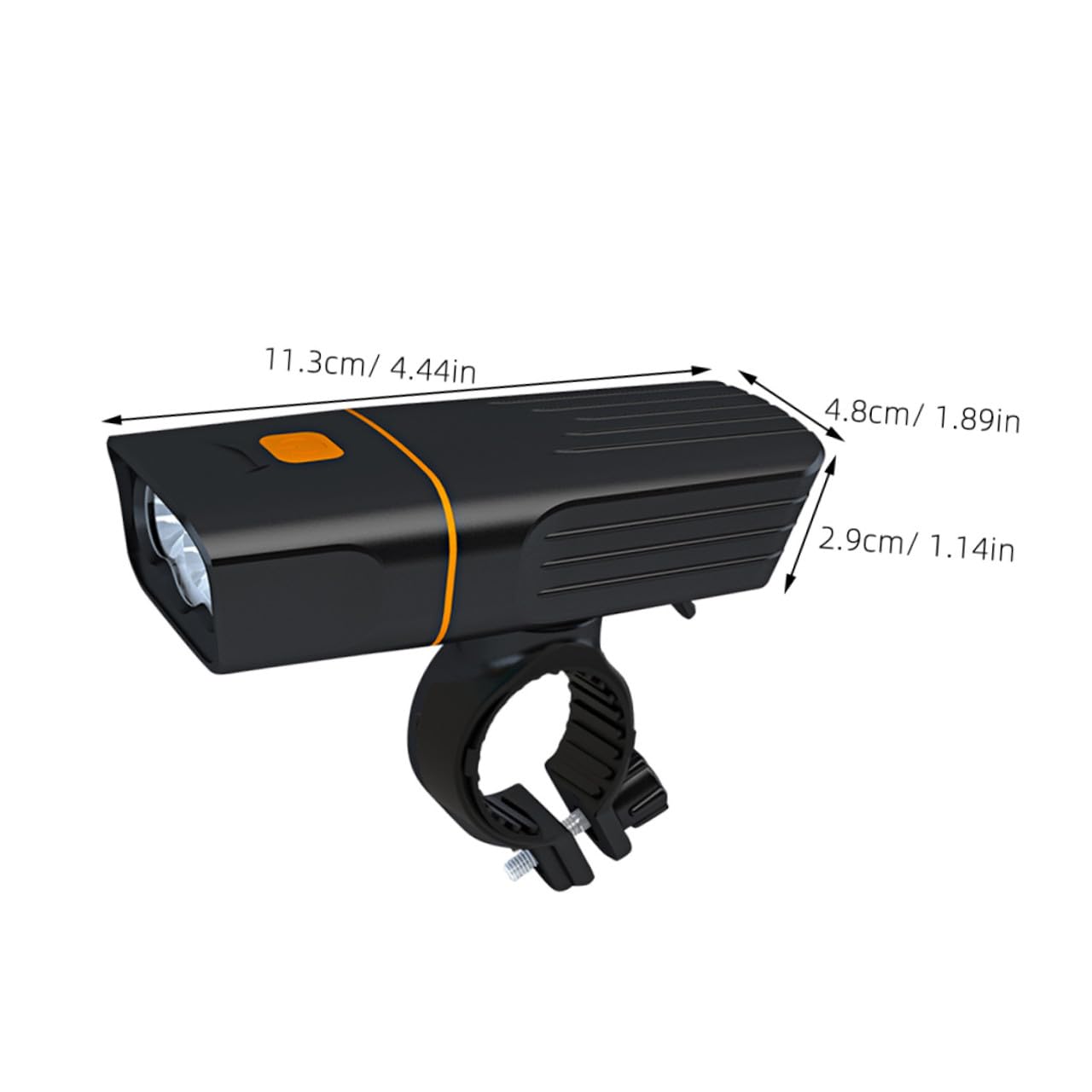 SUPVOX Luce per Bicicletta USB Ricaricabile 2400mah Certificazione Ipx5 Resistente all'Acqua, Set LED Potente e Facile da Installare per Guida Notturna Sicura
