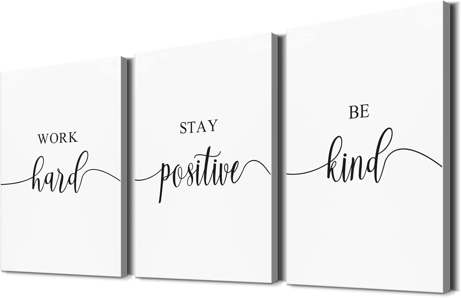 3 Piece Inspirational Wall Art Motivational Poster Positive