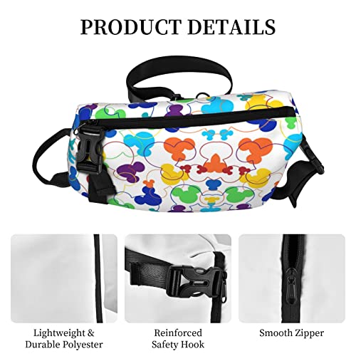 Cartoon Sling Bag For Women Men Sling Backpack Small Crossbody Shoulder Bag Travel Hiking Shoulder Chest Bag #TOP5