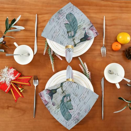 Servilletas de Tela Floral Set de 6 20x20 in miniatura 5