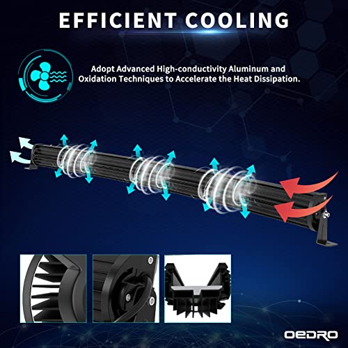 Image of OEDRO 42 Inch LED Light Bar Curved Tri-Row with Wiring Harness