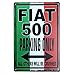 Produktbild CDecor FIAT 500 Parking Only Blechschilder, Metall Poster, Retro Warnschild Schilder Blech Blechschild Malerei Wanddekoration Bar Geschäft Cafe Garage