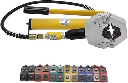 Amazon Cgoldenwall ホース圧着ペンチ 手動油圧式 圧着工具 車エアコンホース修理に ポンプ付き 圧着ペンチ
