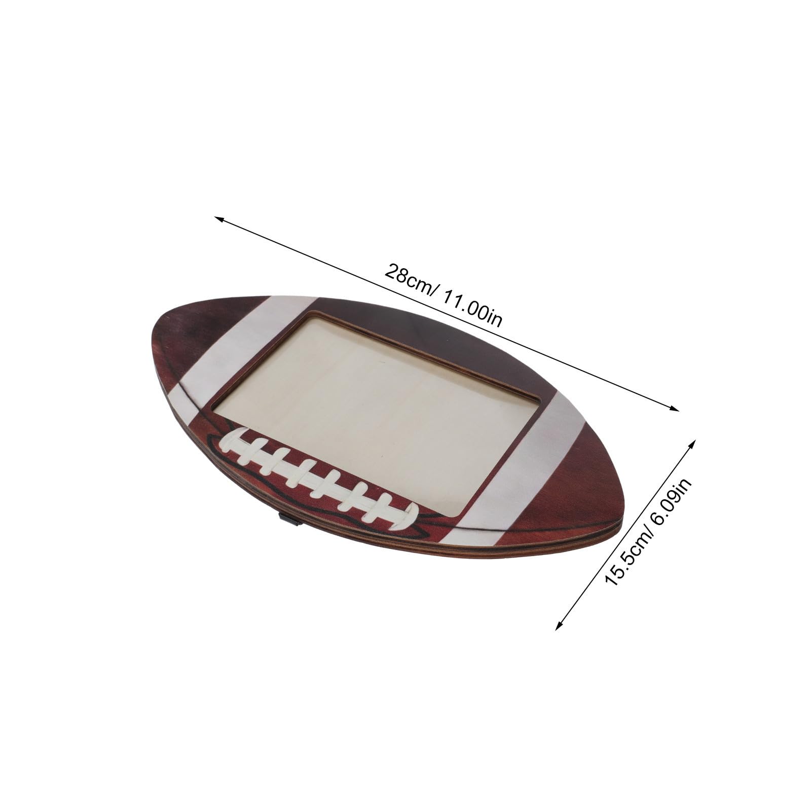 BESTonZON 6 Piezas Marco de Fotos de Madera Marrón de 6x4 Pulgadas para Escritorio con Diseño Deportivo, Decoración Rústica Versátil y Duradera para Eventos Deportivos y Fiestas