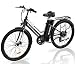 Produktbild EVERCROSS EK8S Electric Bike Erwachsene, 26 Zoll E-Bike mit Pedal Assist - 250W Motor, 36V 12AH Akku, 15/20/25 KM/H, 120KG Max. Belastung, Mountainbike Elektrofahrräder für Frauen Männer