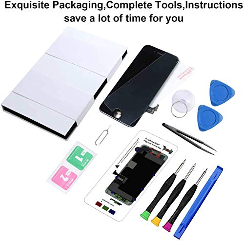 For Iphone 8 Plus Screen Replacement Black 5.5 Inch, Diykitpl 3D Touch Lcd Digitizer Display For Iphone 8 Plus, With Repair Tools Kit For A1864,A1897,A1898 Glass Screen #TOP6