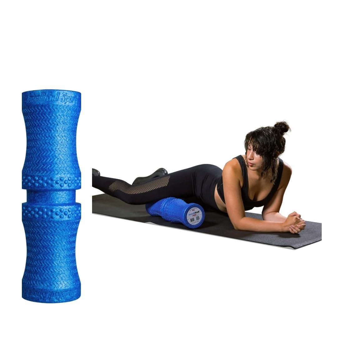 Medium Density Pro Sport Foam Roller for Muscle Trigger Point Massage, Physical Therapy and Exercise | Advanced Roller Optimized for Neck & Spine, Relieve Back Muscle Pain