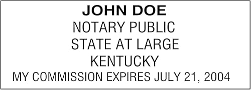 Miniatura 5 de Trodat 4913 Sello de notario de tinta autónoma, rectangular, negro, rojo, azul, plástico, 78" x 2-38" área de impresión