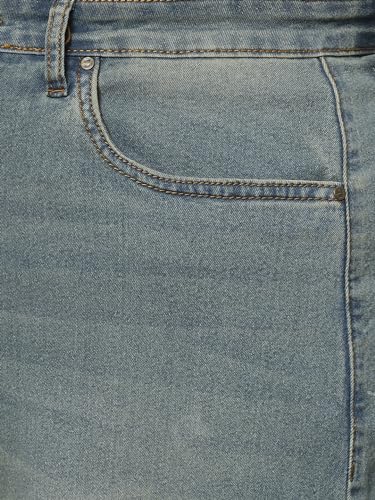 Image of TURNING BLUE Extra Wide High Rise Stretchable Plus Size Jeans for Women