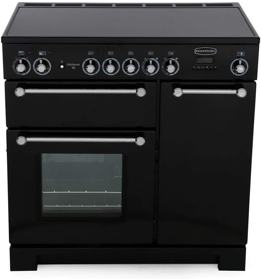 RangemasterKitchener 90cm Electric Range Cooker - Black