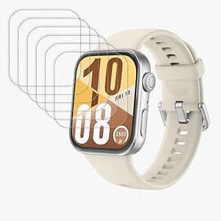 واقي شاشة بوضوح عالي الدقة HD وسهل التركيب لساعة هواوي فيت 4 من بيشياكا، عبوة من 6 قطع