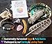 Aura Chakra Smudging Kit - White Sage Smudge Sticks, Palo Santo, Amethyst, Rose Quartz, Abalone Shell, Stand & Chakra Bracelet