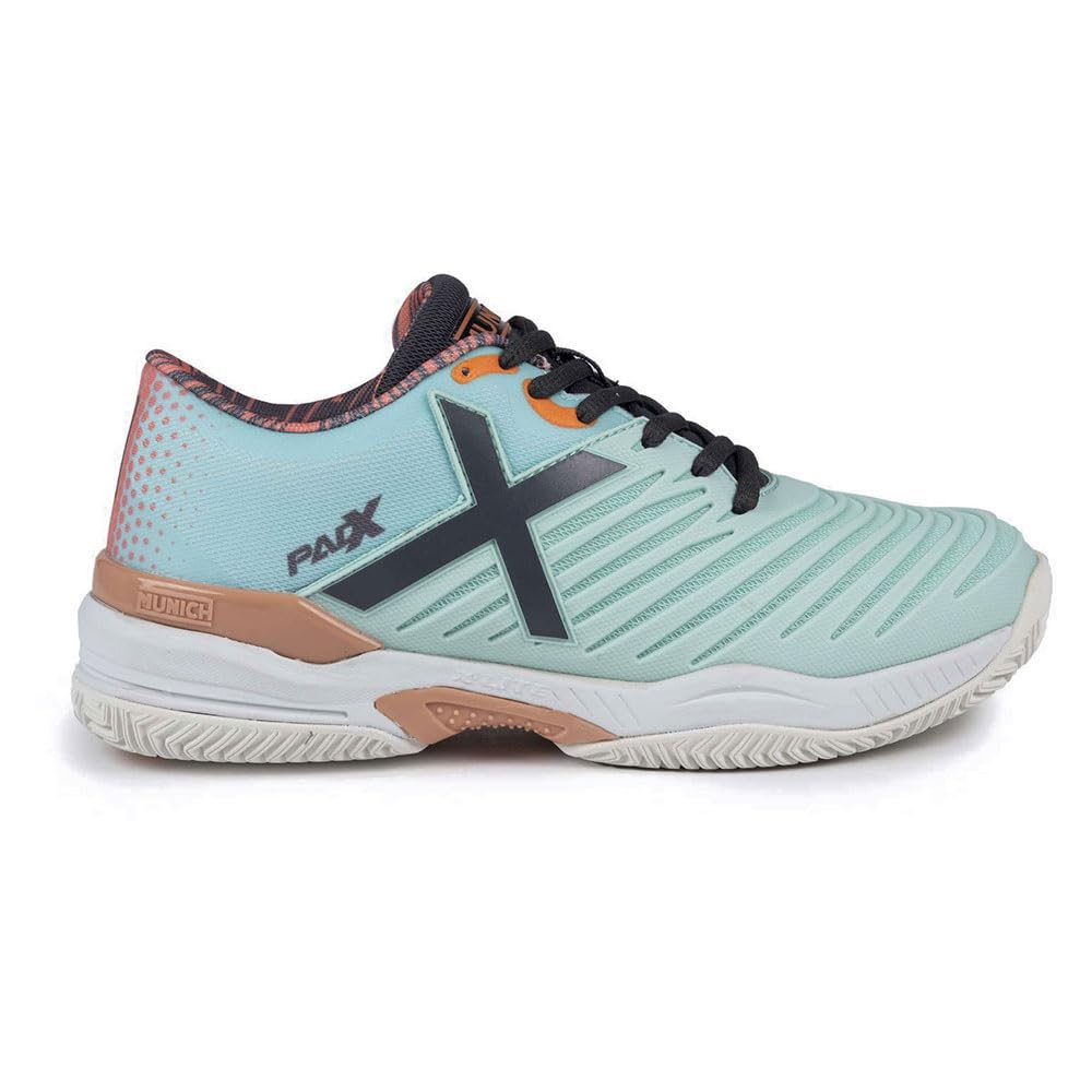 Munich Unisex padx Sneaker, Turquoise, 3.5 UK