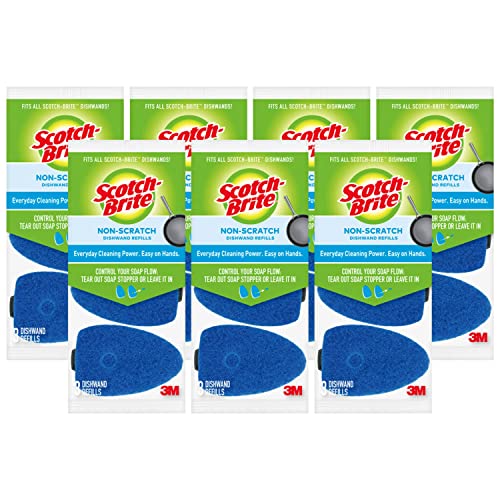 One-Day Sale: Up to 60% Off Scotch-Brite Non-Scratch Dishwand Refills, Fits All Scotch-Brite Dishwands, 3 Count (Pack of 7), 21 Refills