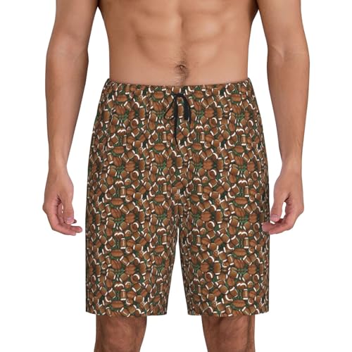 Pantalon de pyjama court homme vert foot : le confort respirant pour vos soirées match et nuits