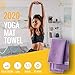 Yoga Mat Towel - Non Slip - Sweat Absorbent - Soft Microfiber Towels - for Hot Yoga, Pilates, Mat (Purple, 1 Mat Towel 24