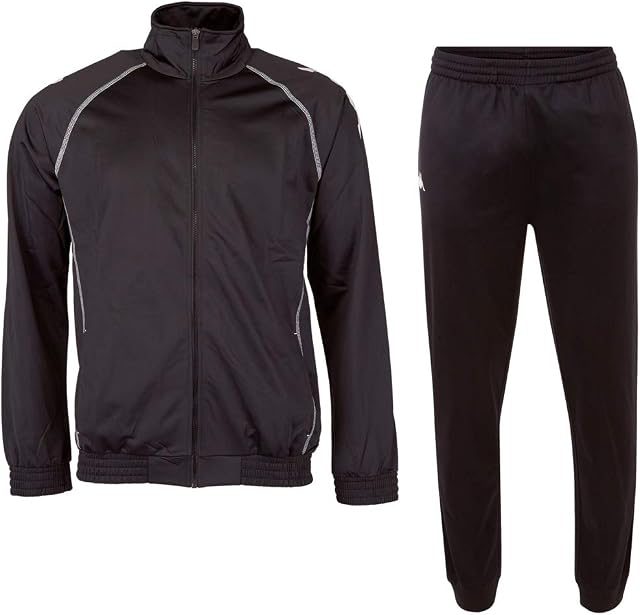 Kappa STYLECODE: 702759 EPHRAIM MEN dres treningowy dla mężczyzn, strój sportowy i rekreacyjny, zestaw składający się z spodni treningowych i kurtki treningowej, rozmiary S-3XL