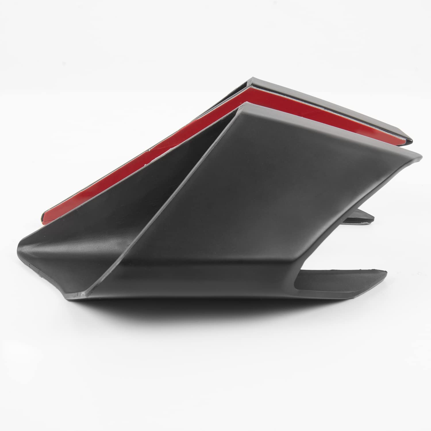 Motorrad Front Winglets Verkleidung Luftstrom Windabweiser Aerodynamische Seitenflügel Schutzabdeckung Dekorative Body Kits Zubehör für CBR650R CBR 650 R CBR 650R 2019 2020 2021 (Schwarz)