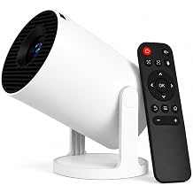 Mini Projector 4K WiFi 6 Bluetooth 5.4 Built-in Apps Portable Projector