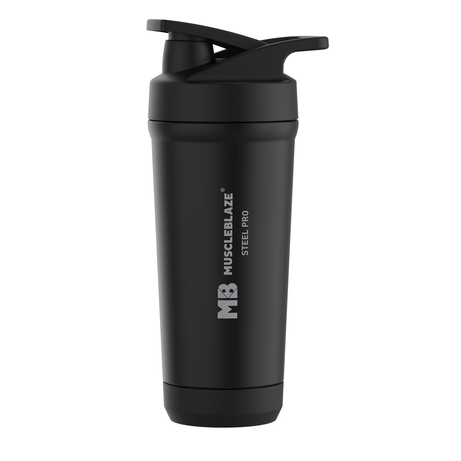 MuscleBlaze Stainless Steel Gym Shaker Pro, (Black, 700ml)-image-34