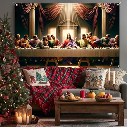BlissYard Banner Escena de Nacimiento 71×43 Pulgadas miniatura 2