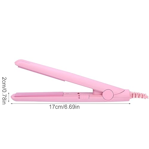 Miniatura 8 de Mini plancha de pelo 2 en 1, mini plancha plana, plancha alisadora de pelo, placa de turmalina de cerámica, rizador de calefacción de plancha plana