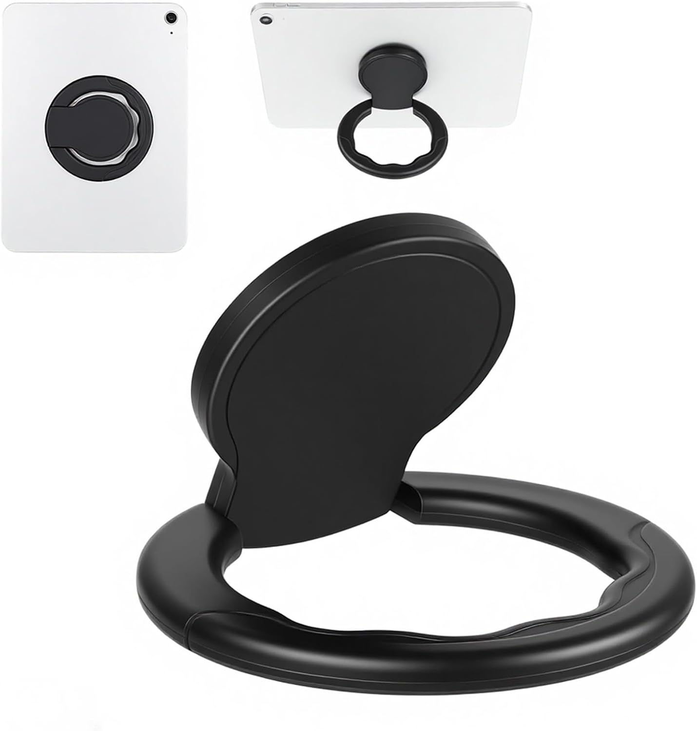 Tablet Stand Universal Tablet Hand Strap Holder with Hand Strap Rotating Sticky Tablets Stand Loop Fastening Handle Grip Portable Lightweight Handle Grip for All 7-11" Tablets