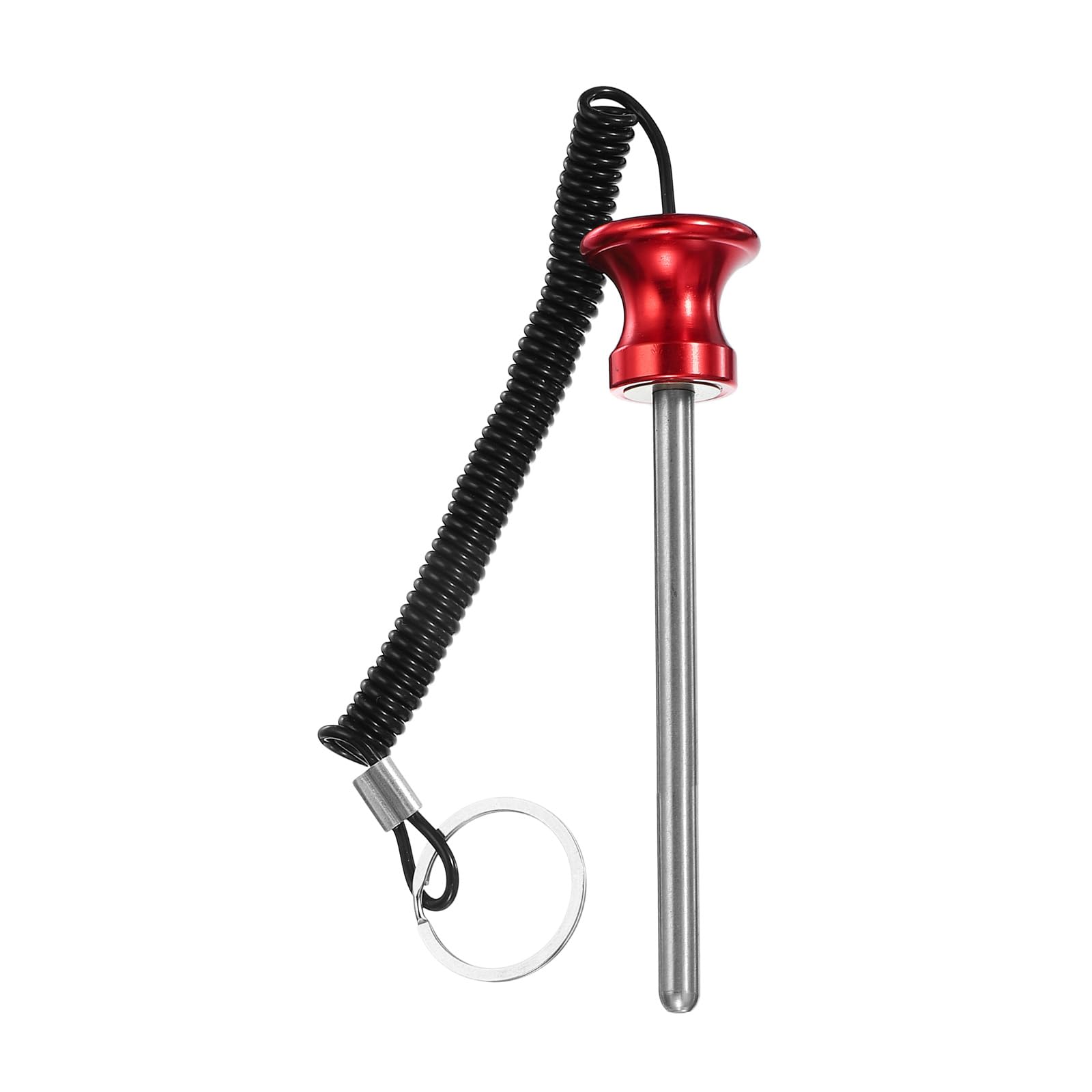 PATIKIL Pin Tensile, Weight Stack Pin 5/16 Inch Diameter 5 Inch Locking Space Magnetic Gym Pin Universal Weight Stack Replacement Weight Selector Pin for Home Gym Machine, Red