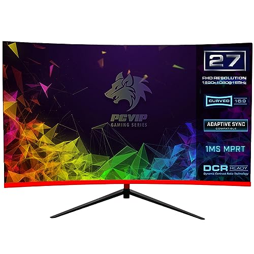 Monitor PcVIP VIPM27F200 27' LED FullHD 200Hz G-Sync Compatible Curva - 1ms