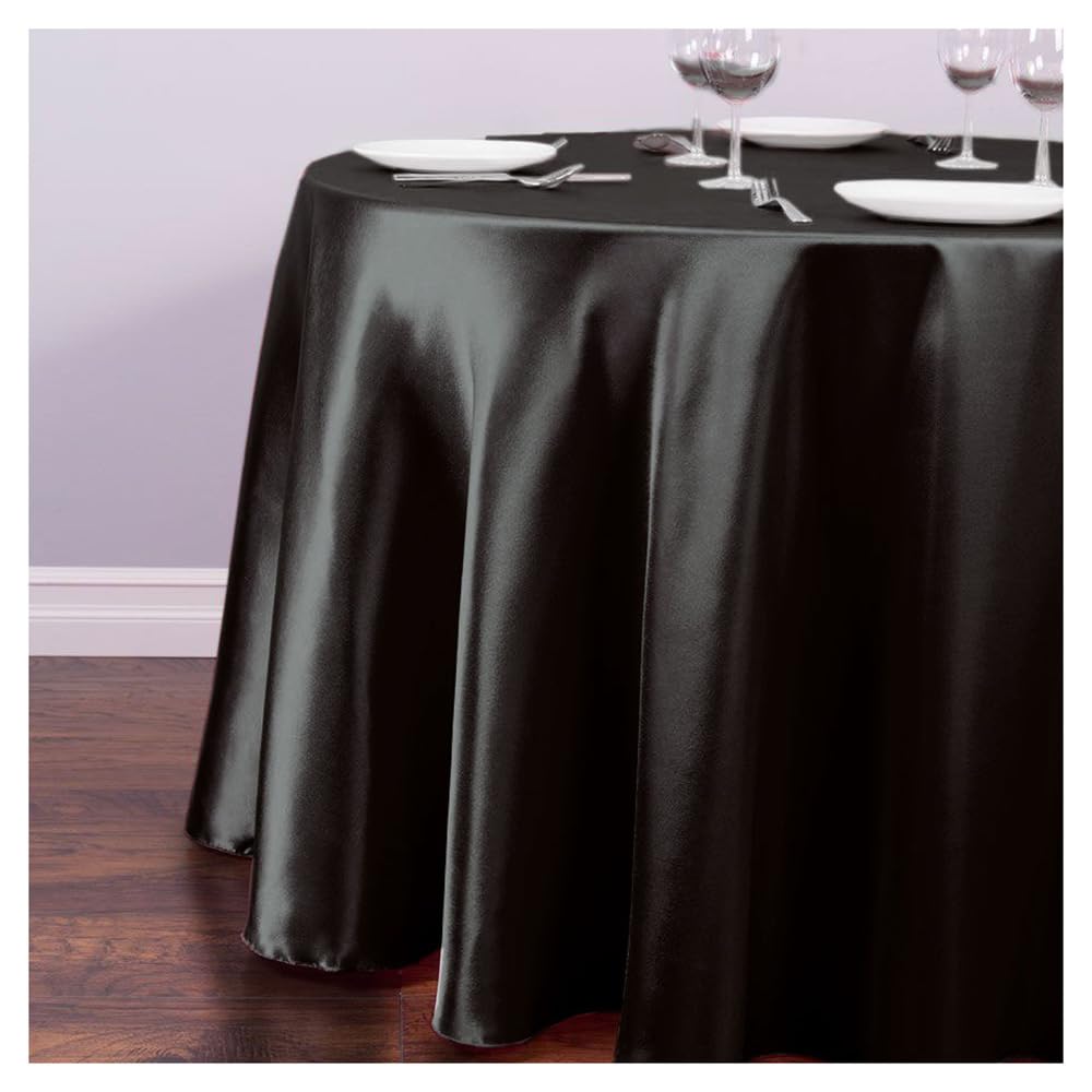 Nappe pour mariage SMTCM ronde 200cm infroissable qui élimine les corvées de repassage