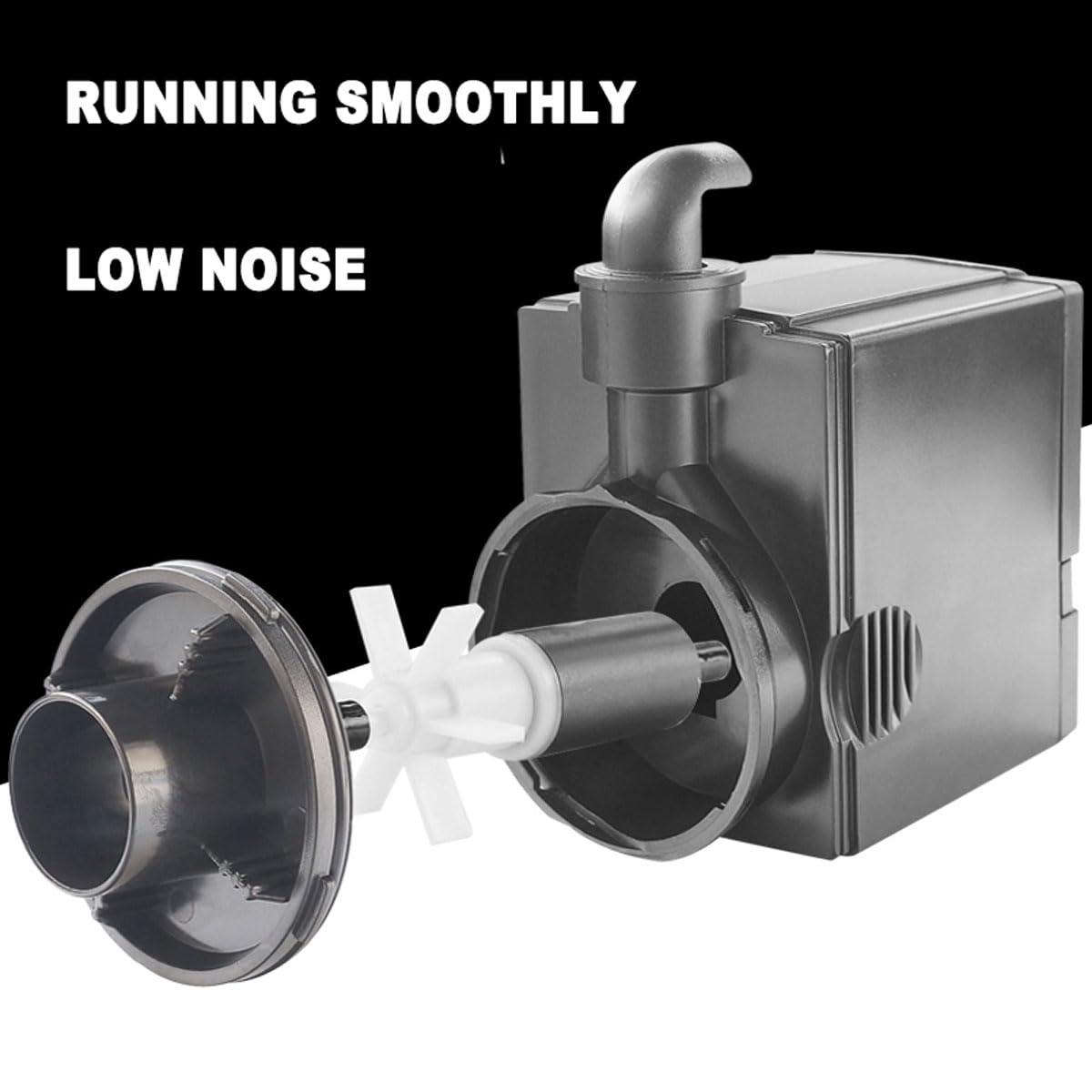 Skimmer galleggiante per laghetto, pulitore automatico per piscine con flusso di 4200 l/h, basso rumore e forte assorbimento, adatta il livello dell'acqua per piscina, giardino, laghetto per pesci