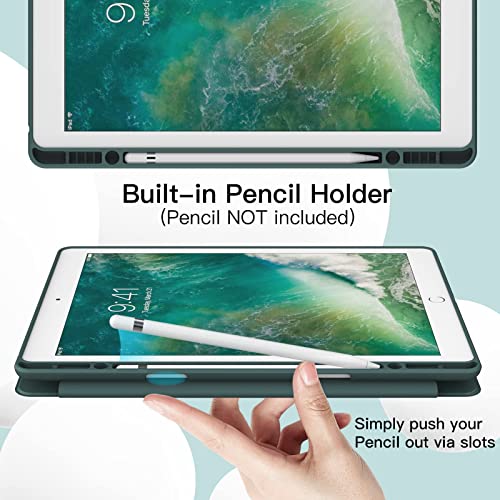 JETech Case for iPad Pro 12.9 Inch (2015/2017 Model, 1st/2nd Generation) with Pencil Holder, Slim Tablet Cover with Soft TPU Back, Auto Wake/Sleep (Misty Blue) by JETech - Image 5