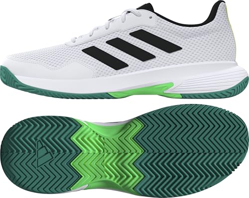 adidas Unisex Court Spec 2 Tennis Shoes, FTWR White/core Black/Pure Teal, 36 2/3 EU