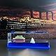 Kreuzfahrtschiff Fluid Drift Flasche, Unsinkbares Kreuzfahrtschiff Modell aus Acryl, Unsinkable Boot in Einer Box für die Inneneinrichtung Für Tischdekoration und Auto Vitrinen (Kreuzfahrtschiff)