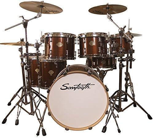 Sawtooth Command Series 7-Piece Drum Set Shell Pack, Red Streak
