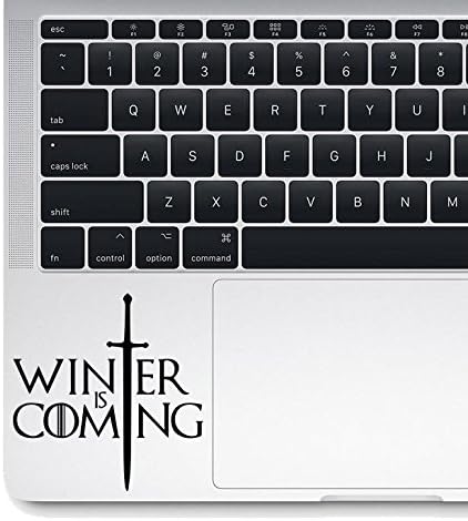 Winter is Coming Game of Throne Macbook Laptop Car Die-cut Vinyl Decal Sticker (Black)