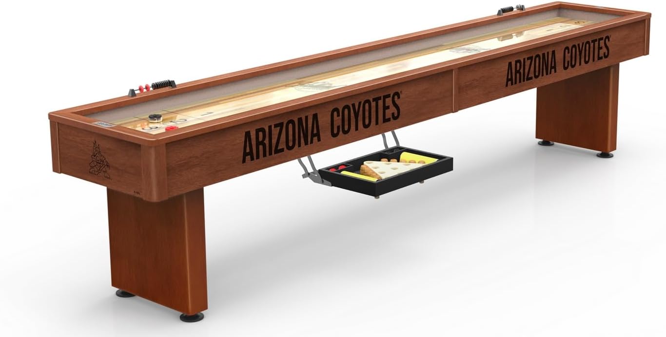 Officially Licensed NHL Arizona Coyotes 12' Shuffleboard Table