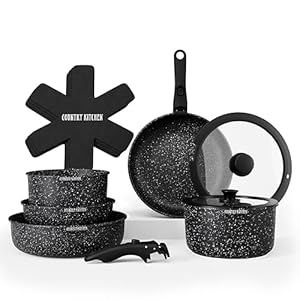 Country Kitchen Black 13-teiliges Topf- und Pfannenset