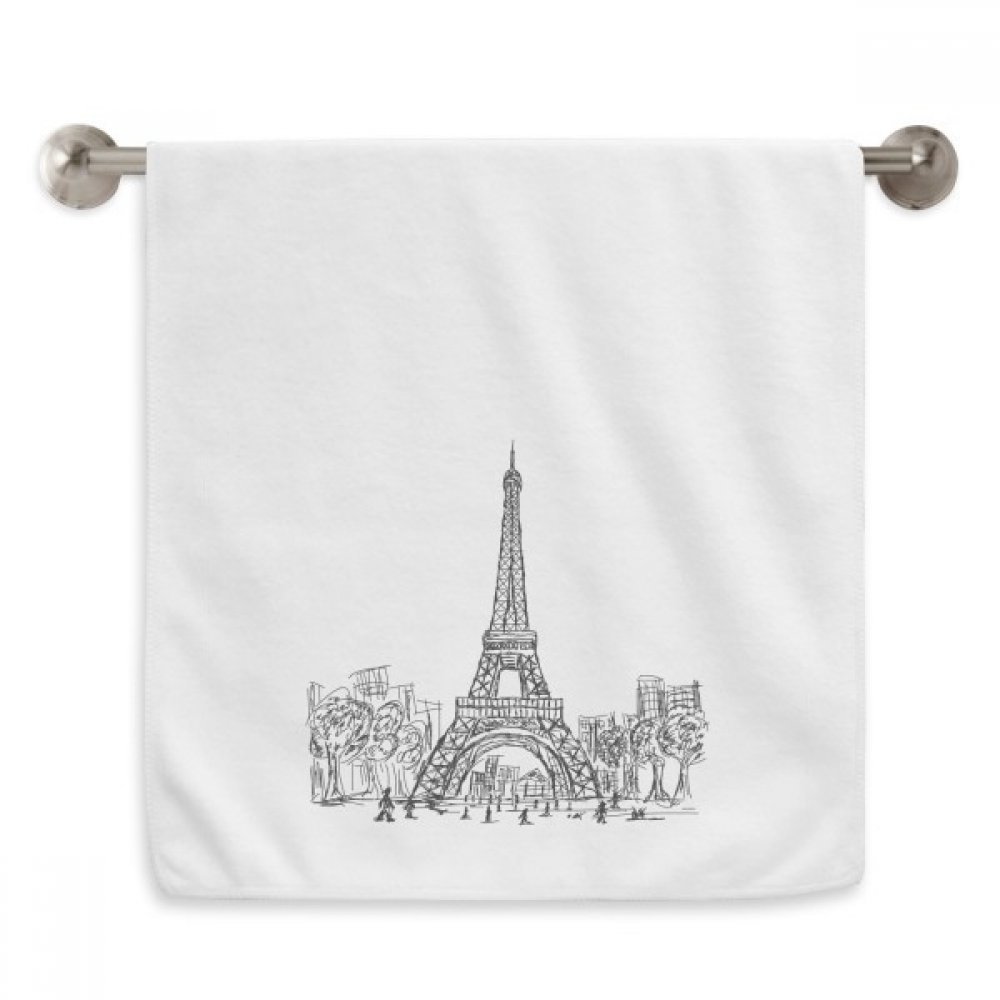 Serviette Tour Eiffel France Paris douce pour peaux sensibles et fragiles