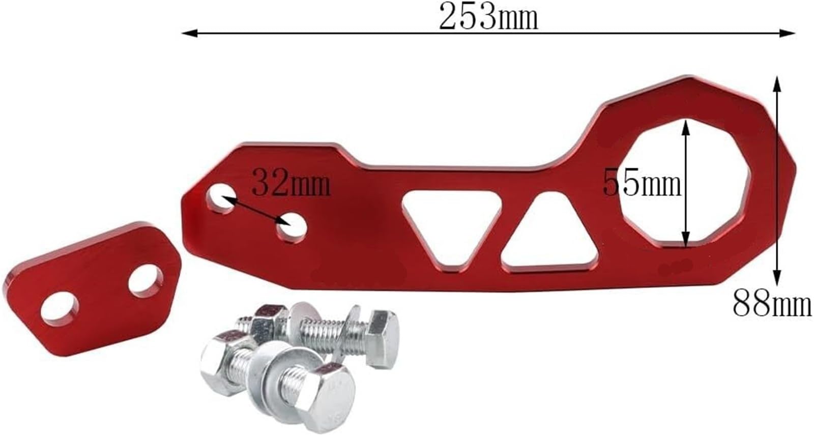 Abschleppöse Abschlepphaken, Hinten Auto Abschleppöse Haken Aluminium Legierung Multicolor(A)