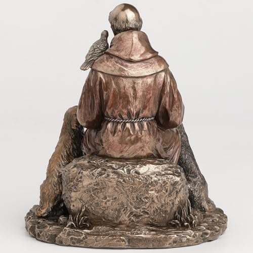 Estatua Decorativa San Francisco de Asís 6.37 pulg miniatura 4