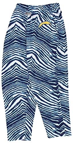 Zubaz Men's Zebra Left Hip Logo Track Pant