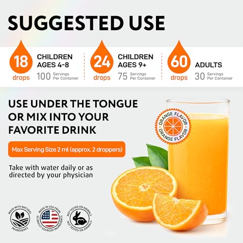 Image of Liquid Vitamin D3 10000 IU - USDA Organic Vitamin D Drops for Adults & Kids | Vit D3 with MCT Oil for Better Absorption - Bone & Immunity Support, Dental Health* - 2 Fl Oz (Pack of 1)