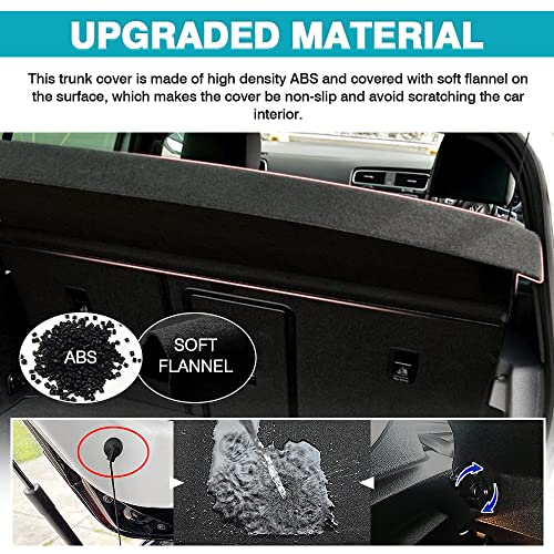 Image of Powerty Cargo Cover for 2015-2019 Volkswagen Golf GTI MK7 Accessories